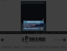 Tablet Screenshot of latiendademusica.com